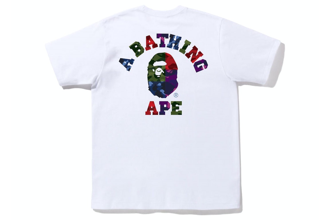 BAPE Camo Crazy College "White Tee