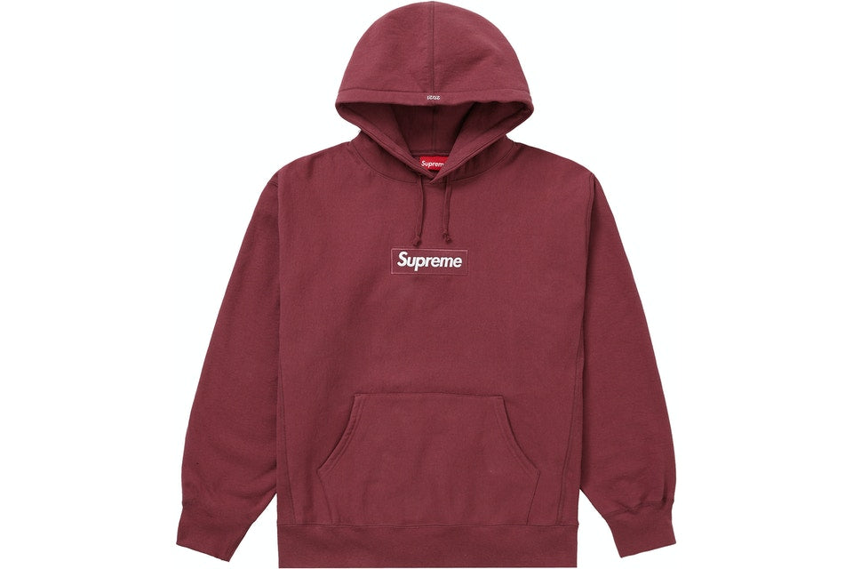 Supreme Box Logo "Plum" Hooded Sweatshirt