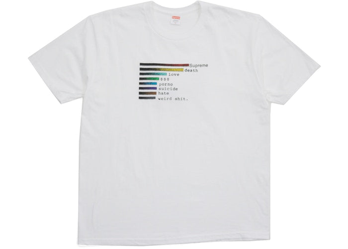 Supreme Chart "White" Tee