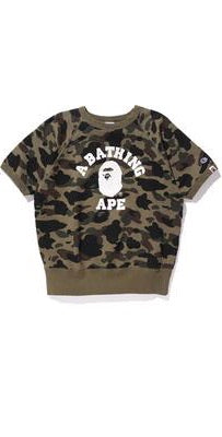 Bape Big Ape Head x Champion "Camo" Tee