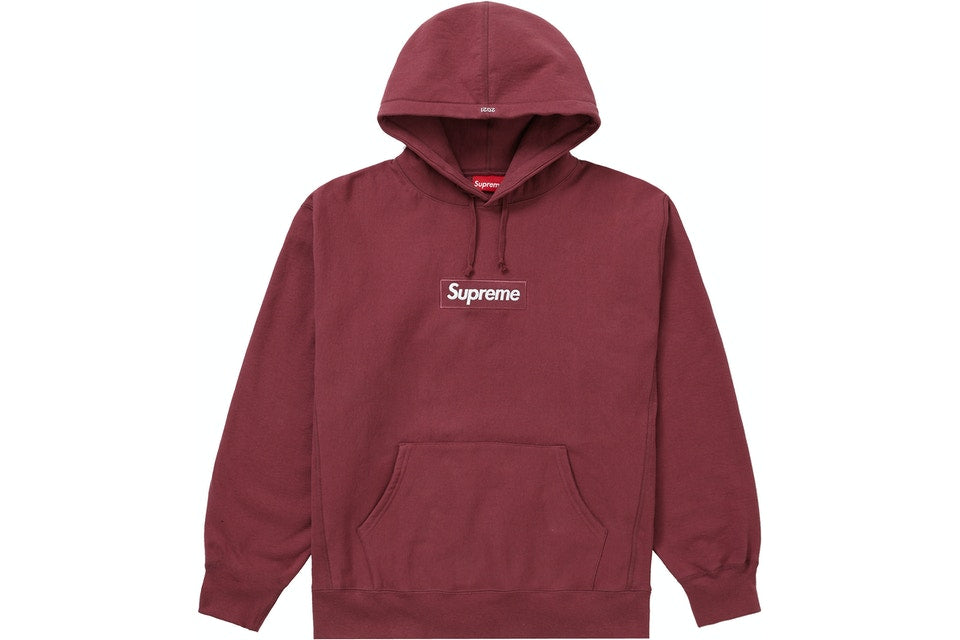 Supreme Box Logo "Plum" Hooded  Sweatshirt